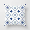 Blue Pattern Cushion Cover 45*45cm Pillowcase for Bedroom Sofa Home Decor by Axyaa