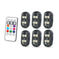 Axyaa Wireless LED Strobe Lights: Rechargeable Car Decor Anti-Collision Warning Light