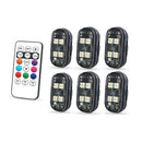 Axyaa Wireless LED Strobe Lights: Rechargeable Car Decor Anti-Collision Warning Light