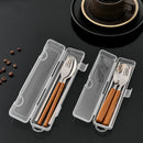 Axyaa Stainless Steel Cutlery Set with Box - Portable Reusable Outdoor Tableware