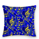 Axyaa Music Note Cushion Cover 45x45cm Pillowcase Decorative Pillow Home Decor