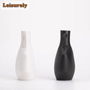 Axyaa Ceramic Vase: Elegant Water Line Flower Container for Home Decor