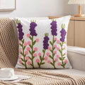 Axyaa Embroidered Floral Pillowcase Set - Soft Cotton Cushion Covers