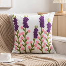 Axyaa Embroidered Floral Pillowcase Set - Soft Cotton Cushion Covers