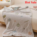 Axyaa Cotton Gauze Bath Towel Shawl Travel Blanket Adult Children Leisure 80x160cm