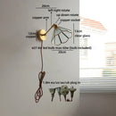 Axyaa Crystal Copper LED Wall Light Fixture for Kitchen Bedroom Home Decor