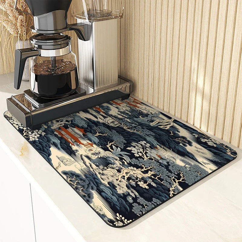 Axyaa Architectural Landscape Non-Slip Drying Mat