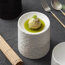 Axyaa Ceramic Stone Pattern Dessert Snack Sushi Plate for Molecular Cooking