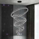 Axyaa Nordic Dining Room Pendant Ceiling Lamp Rings Indoor Lighting