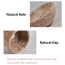 Axyaa Wabi Sabi Stone Wall Lamp in Peach Wood Color
