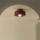 Axyaa Nordic Simon LED Ceiling Light Red Resin Lamp