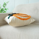 Axyaa Halloween Pumpkin Embroidered Cushion Cover 45x45cm Bow Decoration
