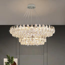 Axyaa LED Crystal Chandelier Ceiling Lamp for Living Room Lighting