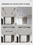Axyaa Long Linear LED Ceiling Lamp for Minimalist Living Room, Bedroom, and Dining Room