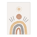 Axyaa Nursery Decor Wall Art Poster, Unicorn Cactus Canvas Print