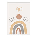 Axyaa Nursery Decor Wall Art Poster, Unicorn Cactus Canvas Print