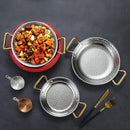 Axya Stainless Steel Crayfish Plate Seafood Rice Pot & Stew Pot for Spanish Recipes