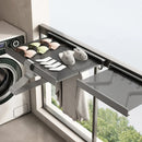 Axyaa Wall Mounted Retractable Clothes Drying Rack Shelf