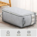 Axyaa Clothes Storage Bag: Quilt Organizer Box with Handle - Home Pillow Blanket Wardrobe Organizer
