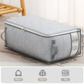 Axyaa Large Capacity Clothes Storage Bags: Durable Non-woven Fabric Wardrobe Organizer, Move House & Pack Efficiently