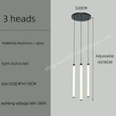 Axyaa Long Strip LED Pendant Lamp for Staircase, Hotel Lobby & Villa Creative Decor