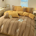 Axyaa Small Fresh 6D Printed Cotton Bedding Set - 4 Pieces
