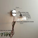 Axyaa Crystal Iron LED Wall Light with Rotate Feature