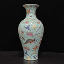 Axyaa Antique Ceramic Flower Vase with Birds and Phoenixes - Home Decor for Living Room
