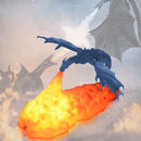 Axyaa Fire Dragon Volcano Moon Light - Kids Night Light for Bedroom, Office, Gifts