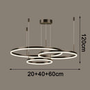 Axyaa LED Chandelier Pendant Light for Modern Dine Room, Indoor Living Room Ceiling Lamp