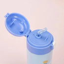 Axyaa Cute Cartoon Vacuum Flask Stainless Steel Thermal Water Bottle Straw Cup