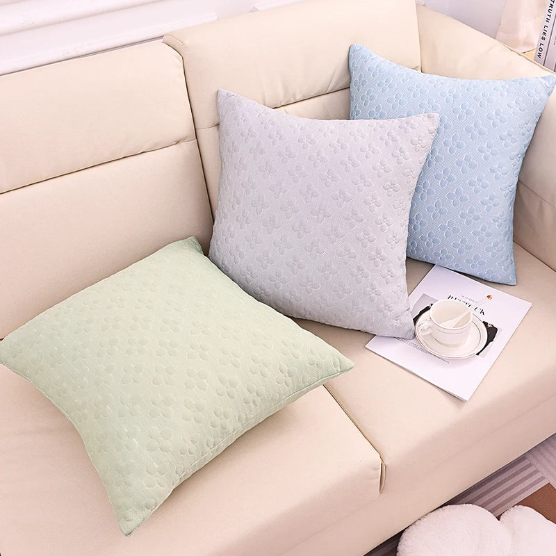 Axyaa Four-Leaf Clover Luxury Pillowcase Cover - Cozy & Machine Washable