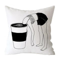 Axyaa Art Pattern Throw Pillow Case for Home Sofa Seat Room Decor