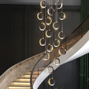 Chic Axyaa Chandelier Stair Light for Modern Living Spaces