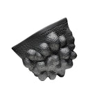 Axyaa Ceramic Black Vase Pleats Flower Arrangement Home Decor Craft