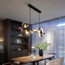 Axyaa Glass Bubble Pendant Light for Kitchen Island Chandelier & Dining Room