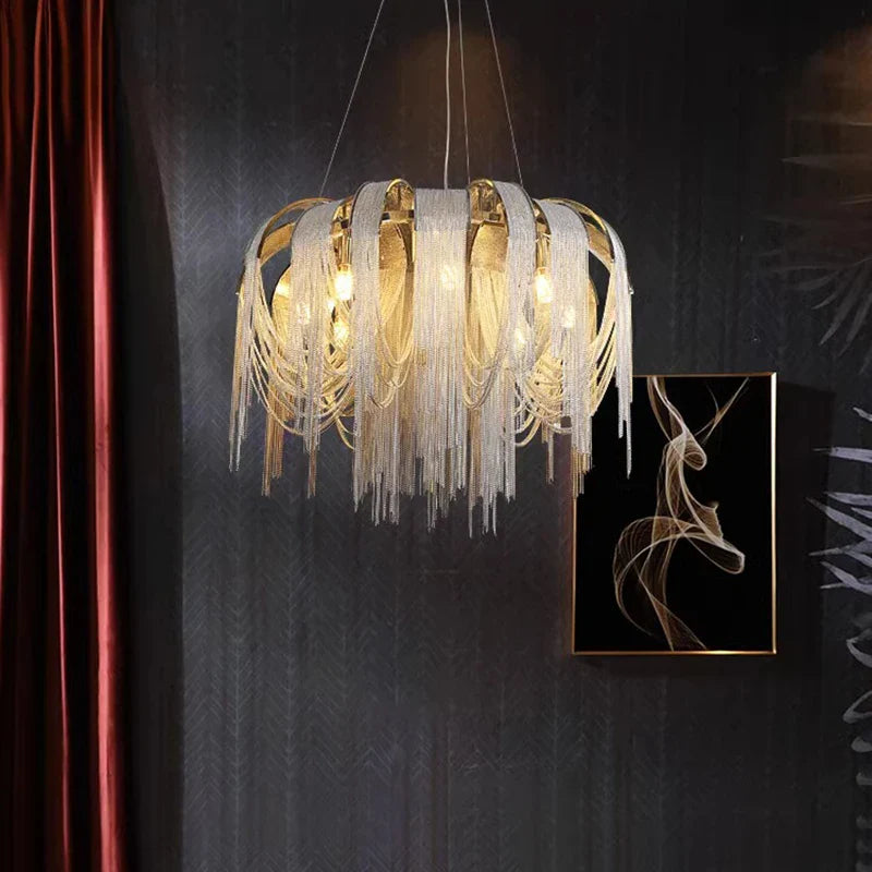 Nordic Pendant Lamp for Dining Room by Axyaa: Indoor Ceiling Lighting Chandelier for Living Room