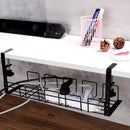 Axyaa Under-Desk Cable Management Rack | Wire Storage Organizer for Power Board Adapter