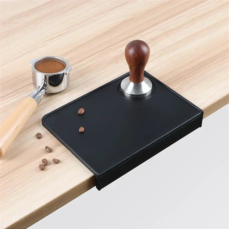 Axyaa Silicone Coffee Tamper Mat for Espresso Tamping Corners