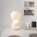 Axyaa Nordic White Silk Desk Lamp for Bedroom and Living Room