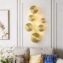 Axyaa Lotus Leaf Copper Wall Sconces for Elegant Home Lighting