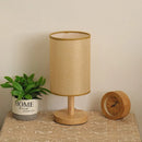 Axyaa LED Table Lamps: Simple Chinese Style Dimmable USB Night Light, Fabric Lampshade
