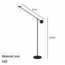 Axyaa Flexible Swing Arm Black Wall Lamp for Bedroom and Study Room
