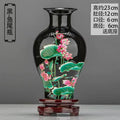 Axyaa Classic Jingdezhen Ceramic Vase with Base for Home Decor