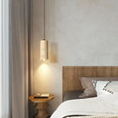 Axyaa Travertine LED Pendant Lamp for Bar, Bedroom, Living Room - Small Hanging Lights