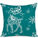 Christmas Deer Snowman Tree Pillow Covers - Axyaa Brand