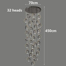 Axyaa Modern LED Staircase Chandeliers for Living Room Decor