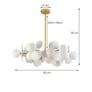 Axyaa Glass Ball Chandelier Pendant Light for Home Decor
