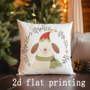Axyaa Christmas Animal Pattern Cushion Covers for Sofa, Bedroom, Car