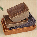 Axyaa Rattan Wicker Serving Baskets - 10 Sizes for Bread, Fruit, Vegetables